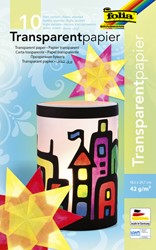 Folia Transparentpapier – Ordner mit 10 Blatt – 10 Farben