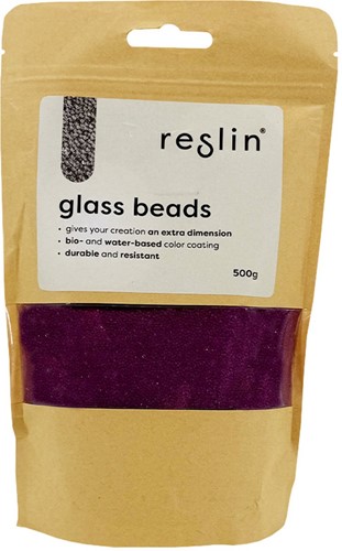 Reslin Glazen Kralen 500 gr Lavendel Paars