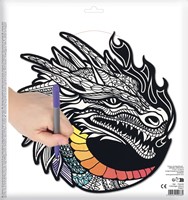 GC Velvet Coloring Page 30x30 cm - Dragon-2