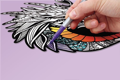 GC Velvet Coloring Page 30x30 cm - Dragon-3