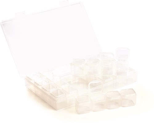 GC Box for Rhinestones 28 Compartments 11 x 17,5 x 2,8 cm-3