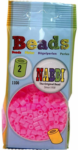 Nabbi Strijkkralen Roze 1100 stuks-2