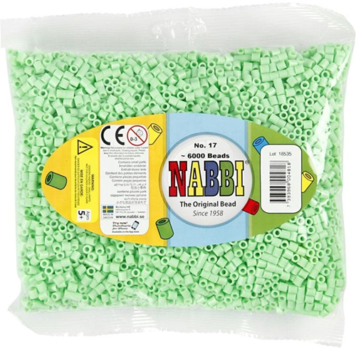 Nabbi Strijkkralen Pastel Groen 6000 stuks-2