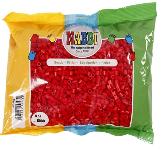 Nabbi Strijkkralen Rood 6000 stuks-2
