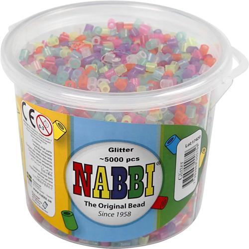 Nabbi Iron-on Beads Glitter Colors 5000 pieces-2