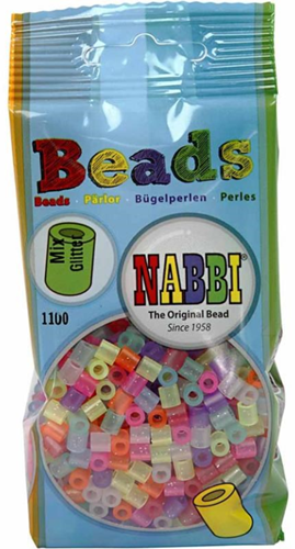 Nabbi Strijkkralen Glitterkleuren 1100 stuks-2