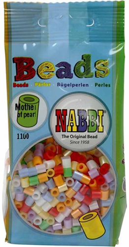Nabbi Strijkkralen Parelmoerkleuren 1100 stuks-2