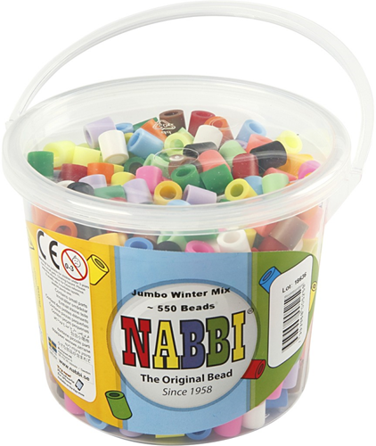 Nabbi Bügelperlen Jumbo Fröhlich 550 Stück-2