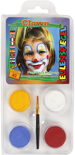 Eulenspiegel Schmink Motieven Set Clown