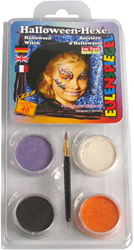CC Eulenspiegel Face Paint - Motif Set, assorted colours, halloween witch, 1 set