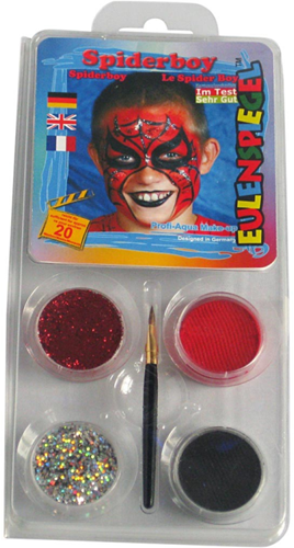 Eulenspiegel Schmink Motieven Set Spiderman