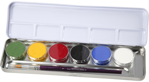 Eulenspiegel Schmink Palet 6x3,5 ml