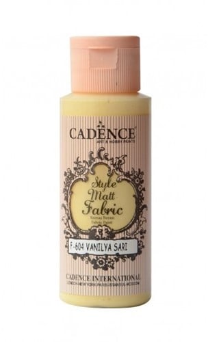 Cadence Style Mat Textielverf 59ml Vanilla Yellow