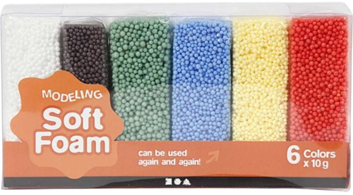 CC Soft Foam, standard colours, 6x10 g/ 1 pack-2
