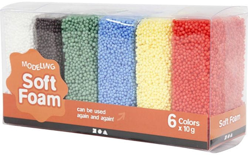 CC Soft Foam, standard colours, 6x10 g/ 1 pack-3