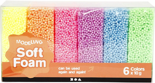 CC Soft Foam, neon colours, 6x10 g/ 1 pack-3