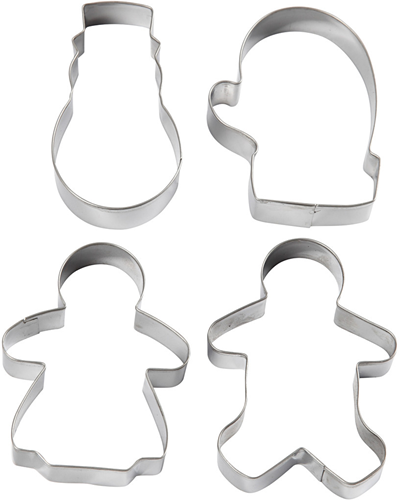 CC Uitsteekvormen 8 cm Koekmannen 4 stuks