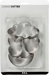 CC Uitsteekvormen  Wolk, Haas, Beer, Lieveheersbeestje, H: 10 cm
