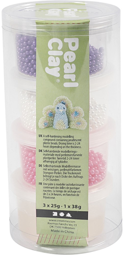 Pearl Clay Pink White Purple 3x25 gr-3