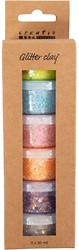 CC Glitter Clay 6x20 ml Pastelkleuren