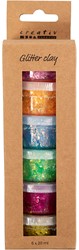 CC Glitter Clay 6x20 ml Grundfarben