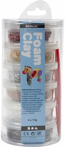 Foam Clay® Koker Metallic 6x14gr