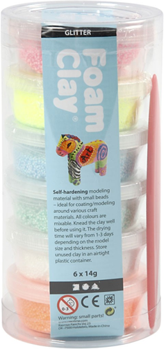 Foam Clay® Koker Glitter 6x14 gr-3