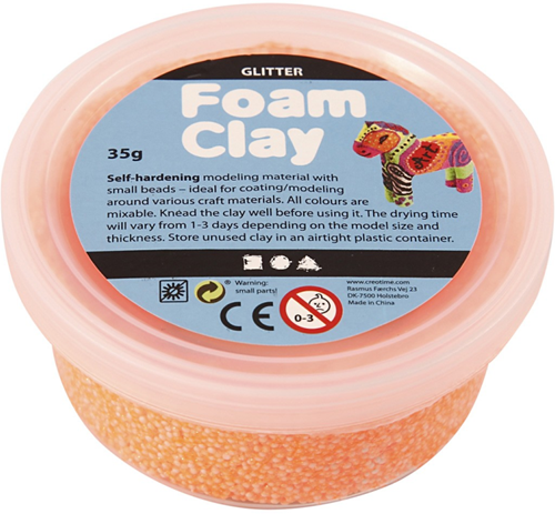 Foam Clay® Glitter Oranje 35gr