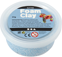 Foam Clay® Glitter Licht Blauw 35gr