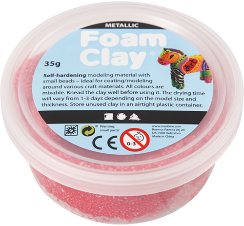 Foam Clay® Metallic Rood 35gr