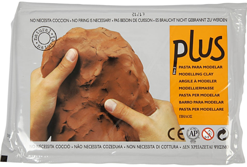 Plus Luchtdrogende Klei 1kg Terracotta