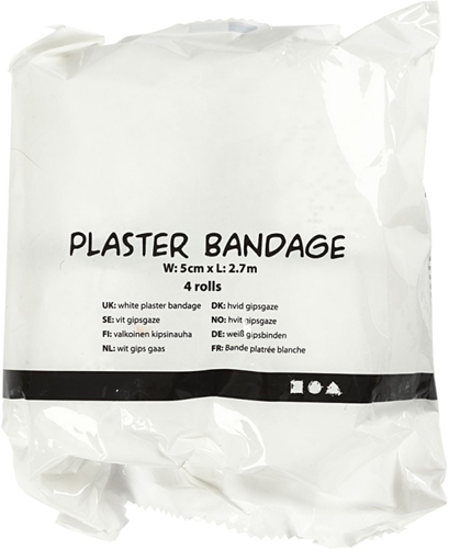 CC Gips Gaas Rollen 5 cm 4 stuks