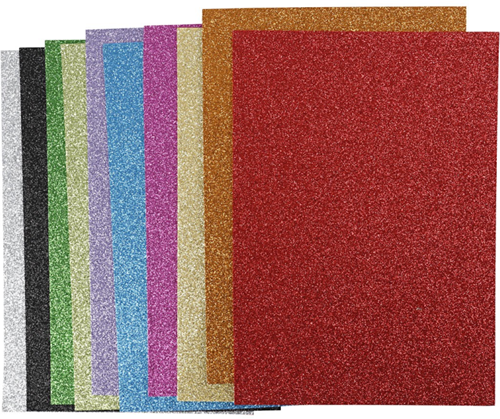 CC EVA Foam Glitter Multigekleurd A4 2mm 10 vel