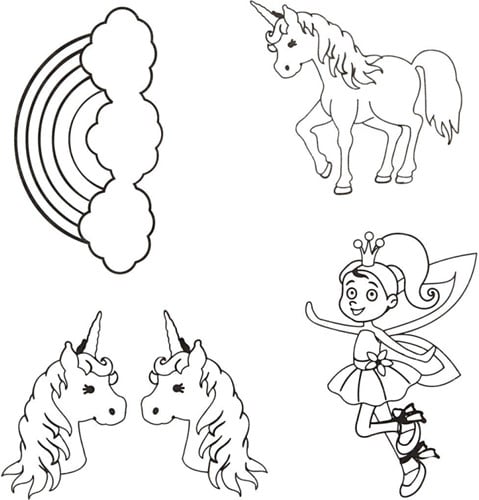 CC CC Krimpfolie Unicorn 10,5×14,5cm dikte 0,3mm Mat transparant