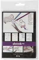 CC Krimpfolie Zeemeermin Set 10,5x14,5cm dikte 0,3mm Mat transparant-2