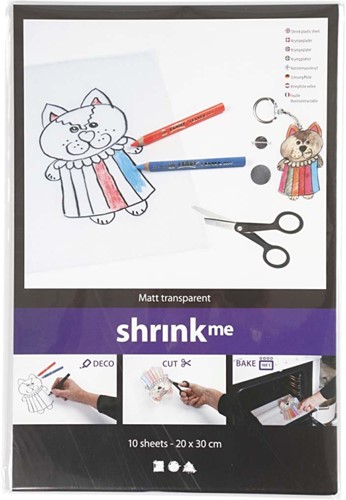 CC Krimpfolie Transparant Mat A4 0,3mm dik 10 vel-2