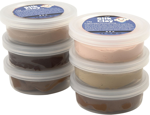 CC Silk Clay®, skin colours, 6x14 g/ 1 pack