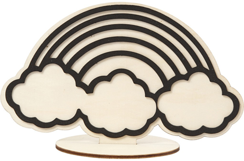 CC Houten Figuur Regenboog 10,5 cm