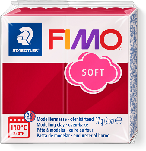 FIMO® Soft 56 gr Kersenrood