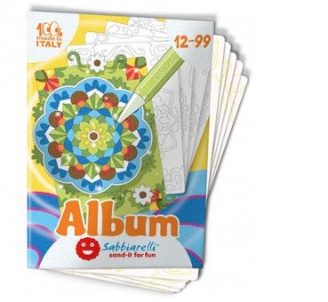 Sabbiarelli Sandmalerei-Album Mandalas 15 x 20 cm 5-teilig