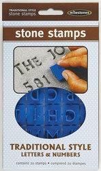 Meilensteinstempel: Traditionelle Buchstaben und Zahlen