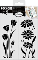 Aladine Stencil Tulp 18 x 13 cm