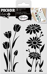 Aladine Schablone Tulpe 18 x 13 cm