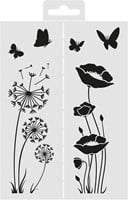 Aladine Stencil Paardebloem 18 x 13 cm-2