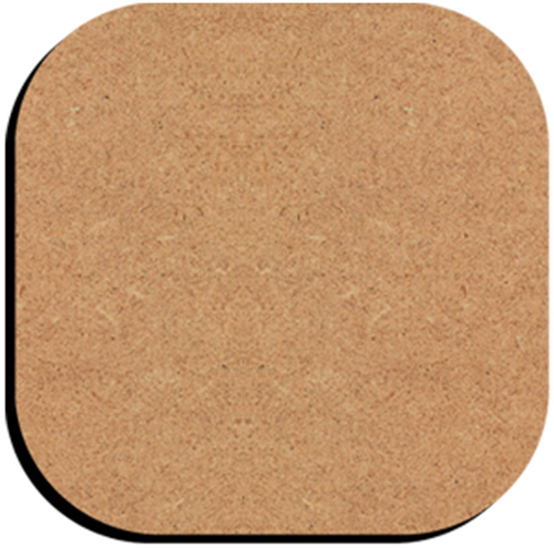 Gomille MDF Onderzetter Vierkant 10 cm