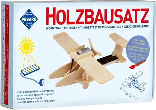 Pebaro Houten Bouwset Solar Vliegtuig