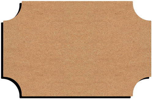 Gomille MDF Naambord 22x14 cm