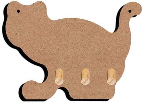 Gomille MDF Sleutelbord Kat 15x11 cm