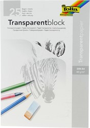 Folia Overtrekpapier - A4 Blok - 25 Vel