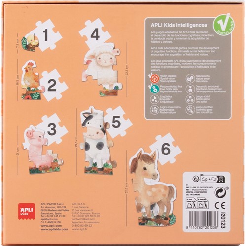 Apli Puzzle Set My First Farm Animals-2